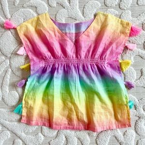Cat & Jack toddler girl tassel swim coverup 12M
